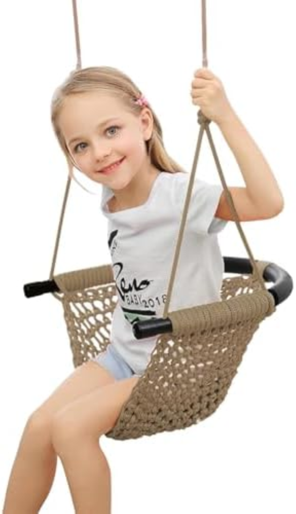 Altalena da Giardino per Bambini con Corde Regolabili, Altalena Per Bambini Lavo
