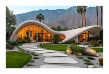 1960s Googie Palm Springs Mid Century Modern Art Print gh3