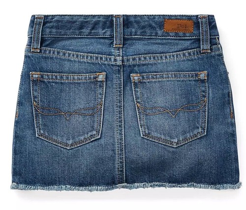 NWT RALPH LAUREN GIRLS FIVE POCKET DENIM SKIRT SIZE 2T, 3T, OR 4T ~ MSRP $49.50 - 第 4/10 張圖片
