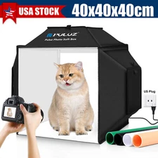 PULUZ LED Photo Studio Light Box Portable Folding Photography Shooting Tent Kit