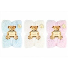 Mason Harvey Design Cuddle Me Super Soft Sherpa Cot Blanket 0m+ - HT001