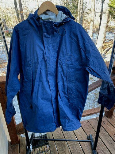 L.L. Bean Men's XL Nylon Blue Hooded 