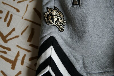 Darc Sport WOLVES CLUB FRENCH TERRY COURT SHORTS IN GREY size