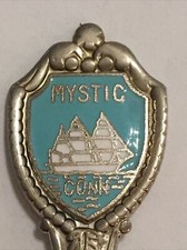 Vintage Souvenir Spoon US Collectible Mystic Connecticut