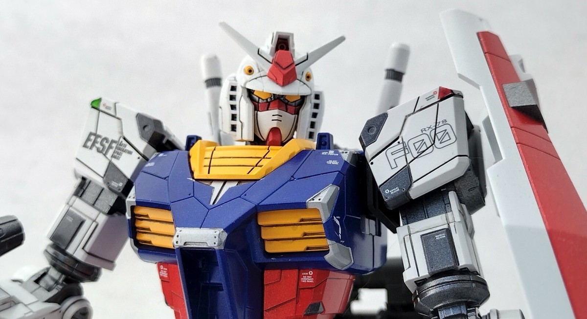Built Painted Bandai 1/100 RX-78F00 Gundam | eBay