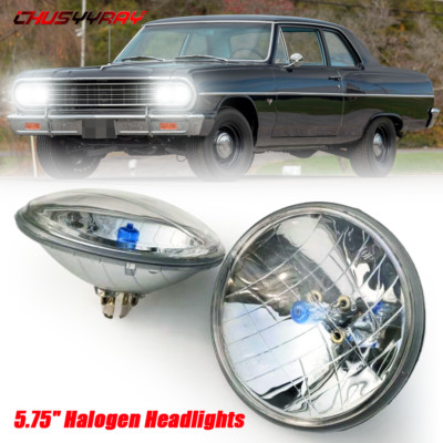 2PCS DOT 5 3/4'' 5.75 Halogen Headlights HI/LO For Oldsmobile 442 98 F85 Cutlass