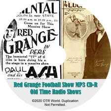 Red Grange Football Show Show OTR OTRS Old Time Radio Shows MP3 CD-R 2 Episodes