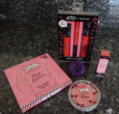 Grease X revolution pink ladies eyeshadow palette plus sandy Lipstick & blush