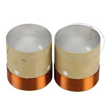 Bass Voice Coil Round Copper Two Layers Aluminum inch Woofer Speaker Coil 2PCS