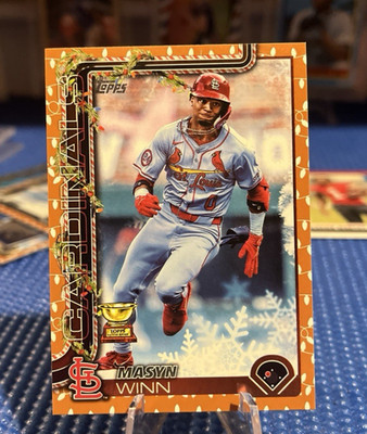 2025 Topps Holiday Gold Lights Masyn Winn RC Rookie - St. Louis Cardinals