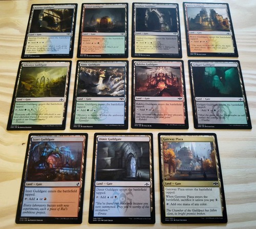 11x Ravnica Gate Land Magic The Gathering Card Lot / Used/ Assorted Sets