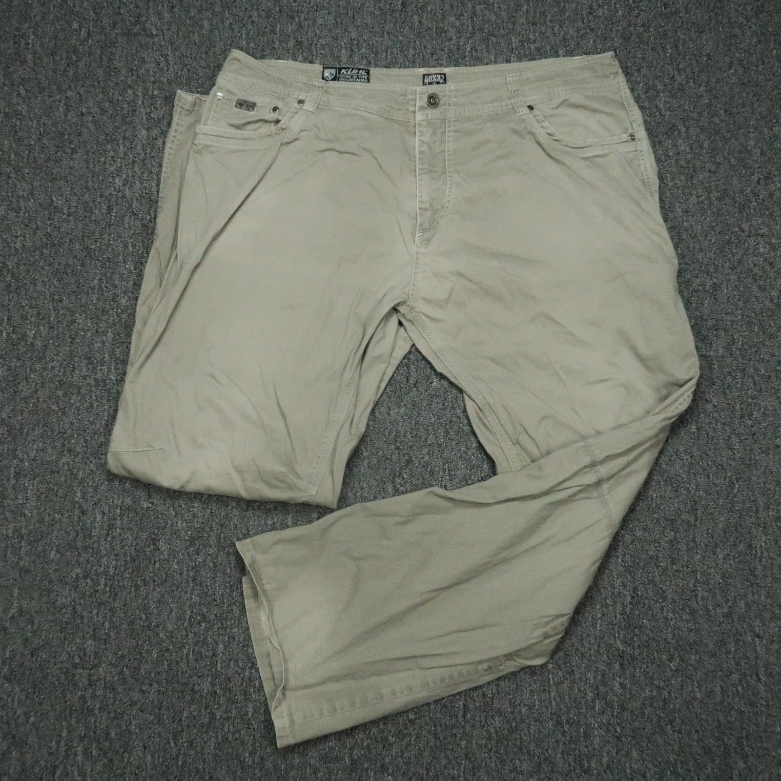 Kuhl Pants Mens 40x32 Khaki Beige Desperado Outdoor Hiking Stretch Casual