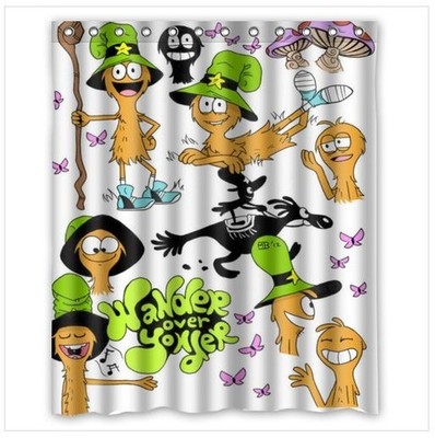 new Wander over yonder shower curtain waterproof polyester with hooks