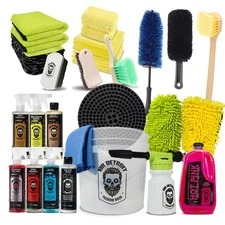 Mr. Detroit - 26pc Pro Car Care Kit for Interior, Exterior & Wheel Cleaning
