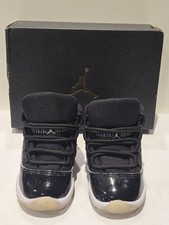 2018 Nike Air Jordan 11 XI Retro TD Baby Sz 6 C 378040-011 Black White