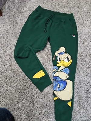 Champion Donald Duck Green Fleece Reverse Weave Disney Size XLG