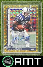 Edgerrin James 2025 Topps Chrome /50 Legends Auto Gold Geometric Refractor Colts