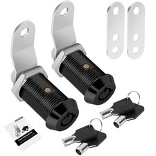 2 Pack Cabinet Lock with Keys, 1-1/8 RV Storage Lock Keyed Alike, RV Locks fo...