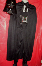 Darth Vader Star Wars Costume Jumpsuit w/Attached Cape Plus Mask - Small 4-6