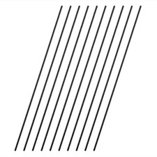 10 PCS Carbon Fiber Rods 2mm x 300mm Solid Matte Round Bar For RC Aircraft Car