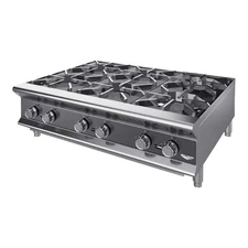 Vollrath HPG6-36 Cayenne 6 Burner Counter Top Hot Plate / Range Natural / LP Gas