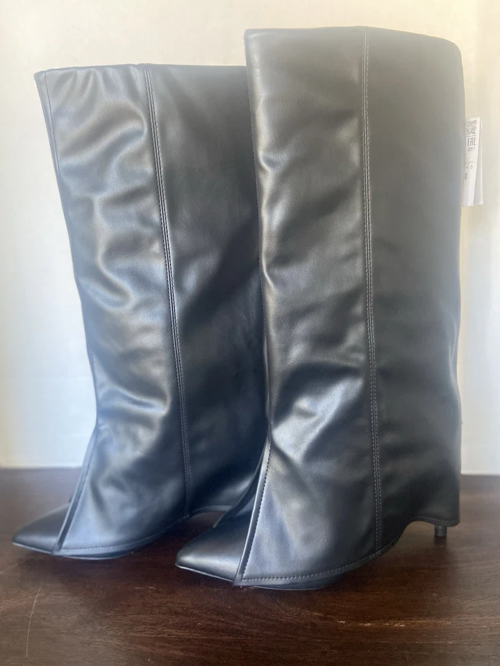 Bershka Fold Over High Heel Boot - Image 2 of 4