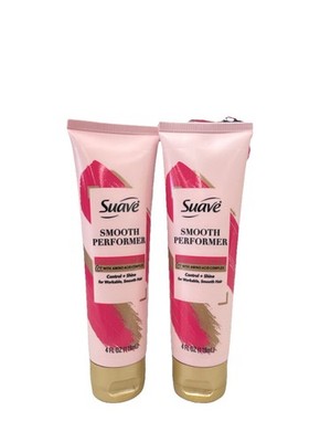 2 Suave Smooth Performer Anti-Frizz Styling Smoothing Cream Control Shine 4fl oz