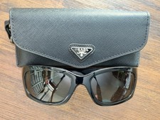 Prada PR A14 60mm Butterfly Sunglasses in Black and Gray Lens