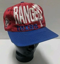 Vintage Texas Rangers Logo 7 Spellout Snapback Hat