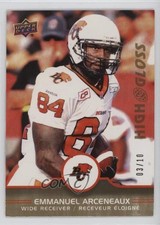 2016 Upper Deck CFL High Gloss 3/10 Emmanuel Arceneaux #18 sy5