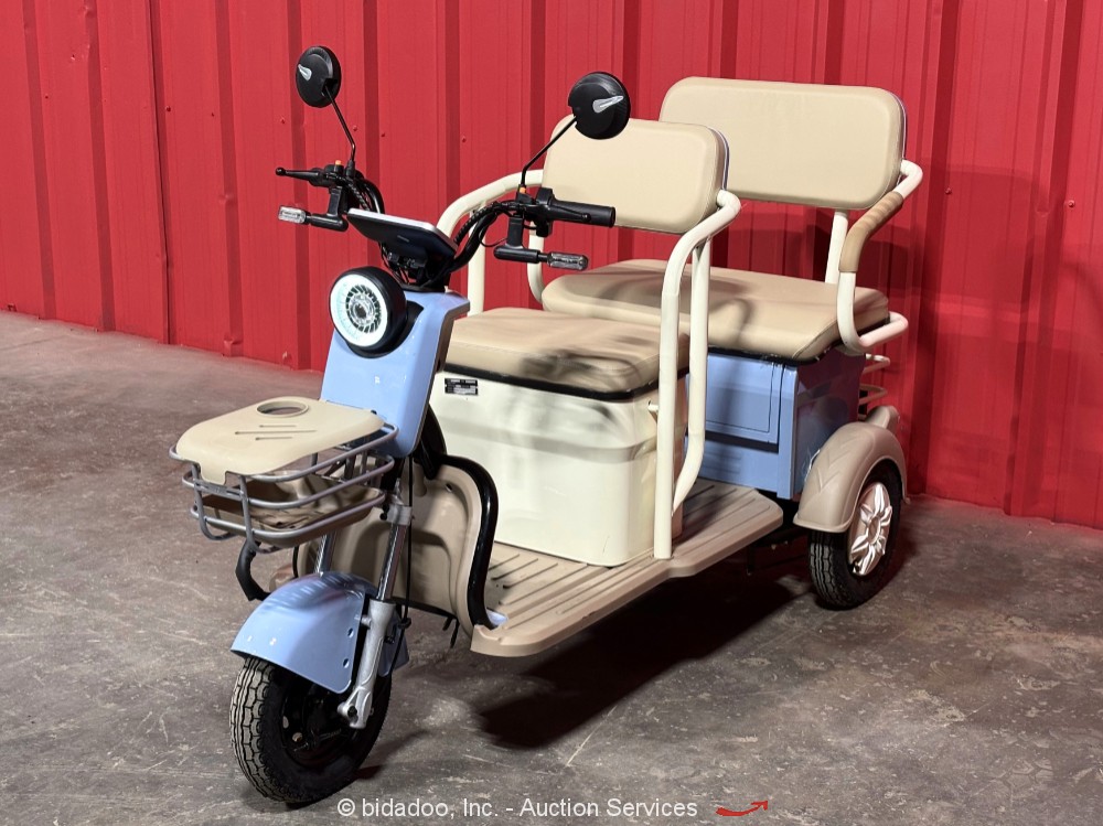 2025 Aboss Electric Tricycle 60V Motorized Scooter Cart 600W RED bidadoo -NewWASHINGTON - NO RESERVE AUCTION - bidadoo Auctions