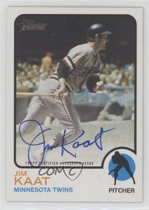 2022 Topps Heritage Real One Auto Jim Kaat #ROA-JK Auto HOF