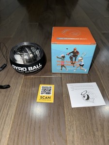 Official Gyro Ball Power Trainer Wrist Strengthening Device Forearm Exerciser