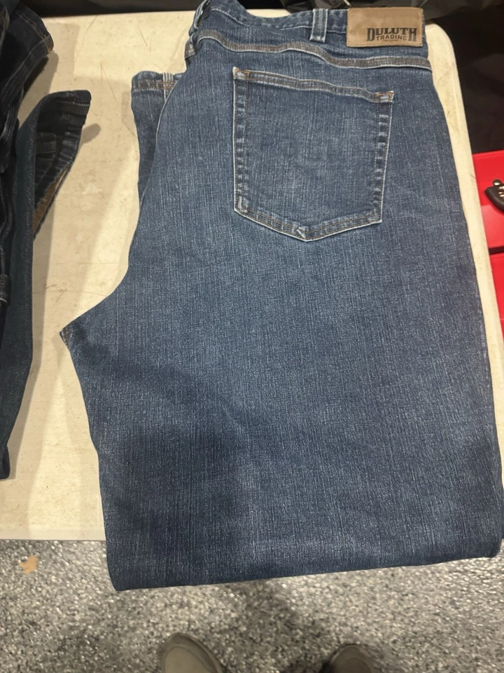 Duluth Trading Co Pantalones Para Hombres 42x32 Azul Flex Salón Jeans Denim Lote De 11 Pares Foto 2 de 4