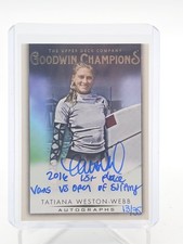 TATIANA WESTON-WEBB 2021 UD GOODWIN CHAMPIONS AUTO /35 #A-TW SURFING Q5375