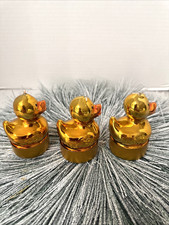 LAVA Enterprises (3) Gold Duckling Candles (2...