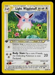 Light Wigglytuff 54/105 Neo Destiny 1st Edition Uncommon