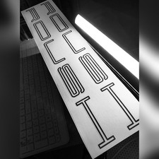 2x 22 Ford Roush Outline Tailgate Body Decals Stickers Emblems