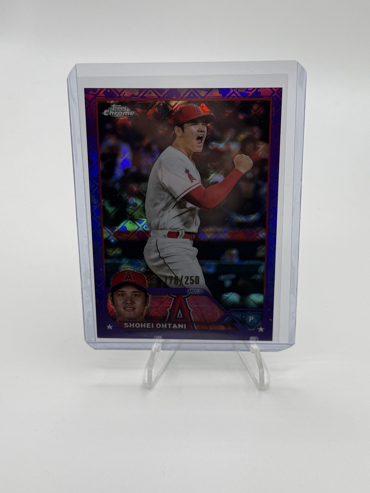 Shohei Ohtani 2023 Topps Chrome Logofractor Edition #17 Purple