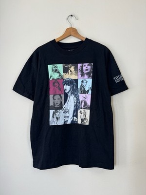Taylor Swift The Eras Tour Band Artist Black Graphic Tee Shirt - Small