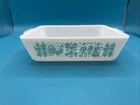 VTG Pyrex Amish Butterprint 1 1/2 Qt Rectangle Dish Teal #0503 USA NO LID #2