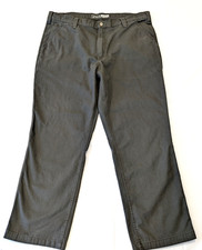 Carhartt 102291-306 Rugged Flex Relaxed Fit Canvas Workwear 40X30 Brown VGC