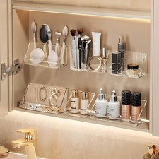 3 Pcs Medicine Cabinet Tray Organizer, Small Adhesive Bathroom Vanity