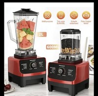 2000W High Power Commercial Blender Food Processor Ice Crusher 2L Jug