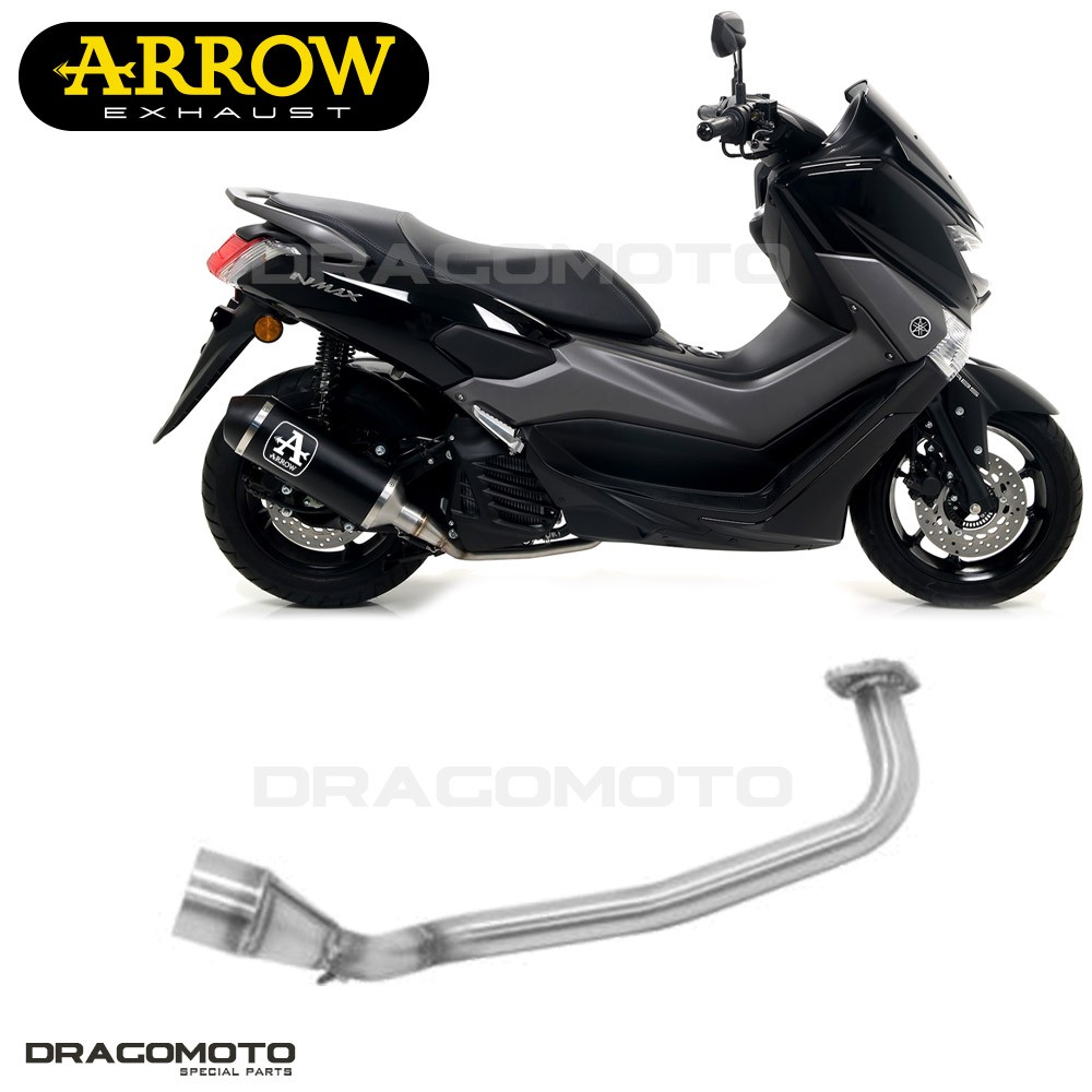 Collecteur YAMAHA NMAX 155 2020 ARROW Homologué Kat avec finitions haut de gamme en inox