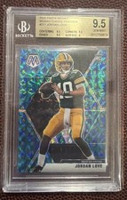 2020 Panini Mosaic Jordan Love RC Rookie Choice Peacock Prizm SSP #211 BGS 9.5