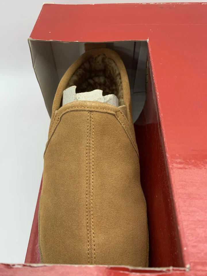NUEVAS pantuflas forradas de piel sintética gamuza suave Carl 8 M para hombre ST JOHNS BAY NUEVAS EN CAJA Foto 4 de 4
