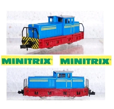 Minitrix Vintage 12066 Locomotive Diesel Manoeuvre Compagnies Private Échelle N - Photo 1/4