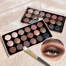18 Color Eyeshadow Palette Matte Shimmer Glitter Earth Tone Long Lasting