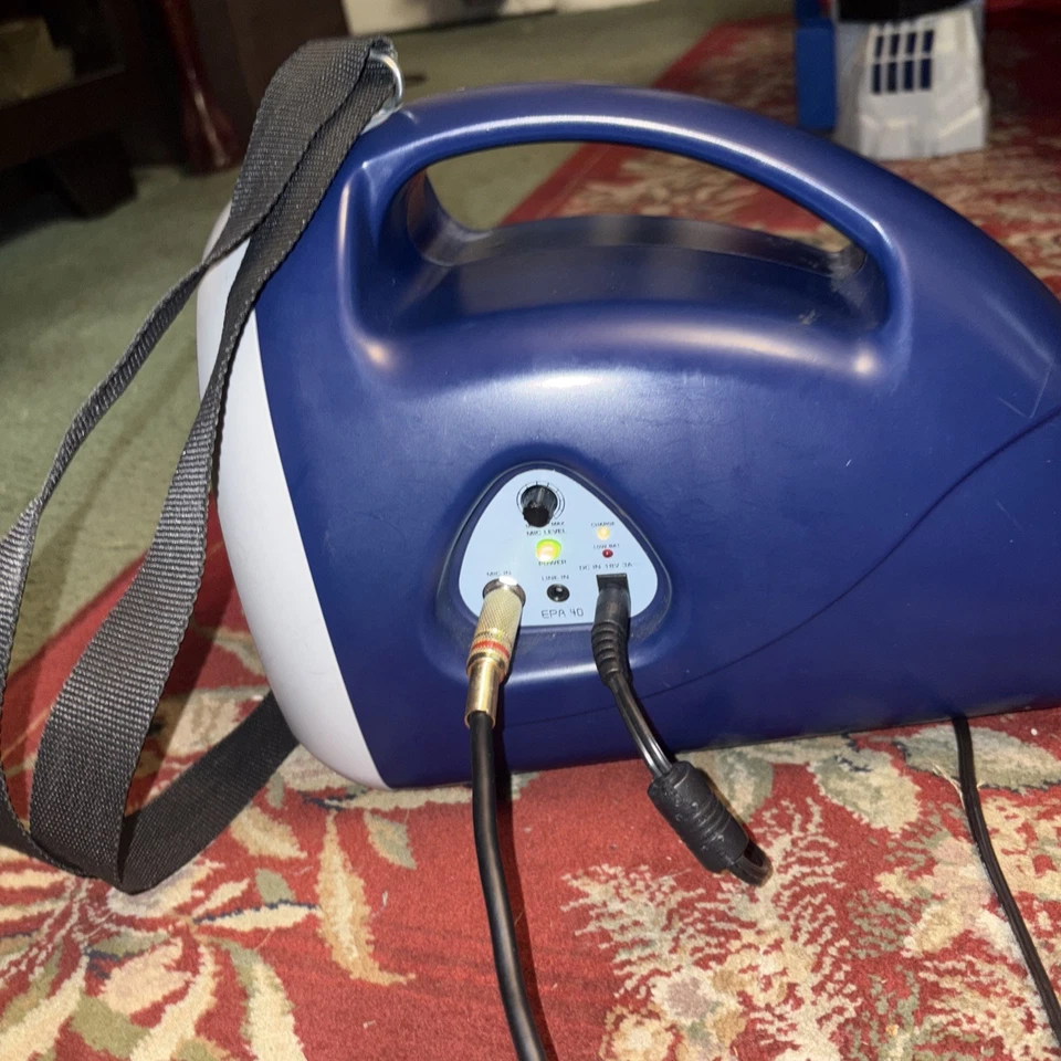 Behringer EPA40 PA System 🎤 40W w/ Mic – Blue – 18V DC In - Image 2 of 4